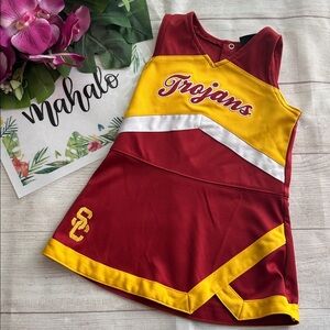 Kids Cheerleader Dress in Red and Yellow